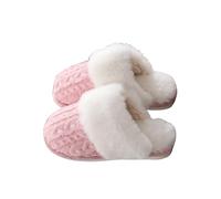 Pantoufles élégantes fermées à l'avant pour femme - Chaussons d'hiver doux