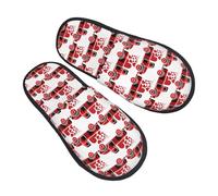 Pantoufles En Coton Coeur Main Asl Je T'Aime Anti Odeur Chaussons Portative Pantoufles Pour Hôtels De Camping Outdoor M