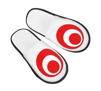 Pantoufles En Coton Drapeau De La Préfecture D'Okinawa Cozy Pantoufles D'Hiver Portative Maison Slippers Pour Chambre Intérieur Femmes L