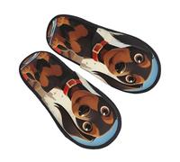 Pantoufles En Coton I Love Mes Chiens Teckels Cozy Pantoufles D'Hôtel Unisexe Chausson Hotel Pour Spa Automne Femmes L