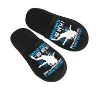 Pantoufles En Coton Oui, J'Ai Un Plan De Retraite. Je Prévois De Faire De La Plongée Sous-Marine. Lavables Chaussons Épais Pantoufles Pour Chambre Hôtels Unisex L