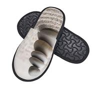 Pantoufles En Coton Pierre De Méditation Bouddhiste Zen Pour La Plage Lavables Pantoufles Légers Chaussons Pour La Maison Unisex Hôtels M