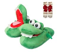 Pantoufles En Crocodile, Pantoufles à Bouche Ouverte En Crocodile, Pantoufles En Alligator Pour Hommes Et Femmes (Green, Adulte, 40, Numérique (intervalle), Système Taille Chaussures EU, 43, Moyen)