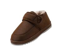 Pantoufles en feutre pour homme - Semelle antidérapante - Chaussons pour femme - Fermés et moelleux - Bottes d'hiver - Unisexe - Pour couples - Chaussons d'extérieur en coton - Pantoufles d'intérieur