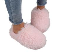 Pantoufles en Feutre pour Hommes et Femmes,Chaussons Peluche de Couleur Unie Chaussures d'intérieur d'hiver Coton Femme Homme Fashion Home Shoes Légères Respirantes Convient Femmes