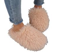 Pantoufles en Feutre pour Hommes et Femmes,Chaussons Peluche de Couleur Unie Chaussures d'intérieur d'hiver Coton Femme Homme Fashion Home Shoes Légères Respirantes Convient Femmes