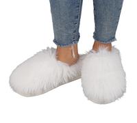 Pantoufles en Feutre pour Hommes et Femmes,Chaussons Peluche de Couleur Unie Chaussures d'intérieur d'hiver Coton Femme Homme Fashion Home Shoes Légères Respirantes Convient Femmes