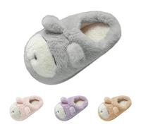 Pantoufles en forme d'animal 3D pour femme - Chaussons confortables pour la maison - Pantoufles d'hiver chaudes en peluche - Sliders fantaisie en forme d'animal - Chaussons épais et confortables avec
