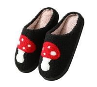 Pantoufles en forme de cœur pour femme | Pantoufles champignons pour femme | Jolis pantoufles imprimées | Sliders moelleux et confortables | Chaussons en peluche chaude | Pantoufles d'intérieur à