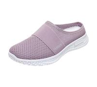 Pantoufles en maille pour femme - Antidérapantes - Légères - Respirantes - Chaussures de sport confortables - Chaussures de marche décontractées - Chaussures de trekking - Grandes tailles - Chaussures