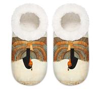 Pantoufles en parchemin égyptien, religion antique, pour homme et femme, en mousse à mémoire de forme, multicolore, 6/6.5 UK Wide