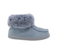 Vanuba Peppin - chaussons enfant en cuir naturel, chauds et confortables pour hiver, respirants et doux pour pieds sensibles 35 EU, Cendres