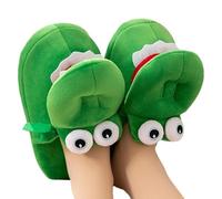 Pantoufles en peluche en crocodile, pantoufles en crocodile,Pantoufles en peluche drôles | Pantoufles en peluche antidérapantes, chaussures de chambre confortables pour les vacances avec bouche mobile