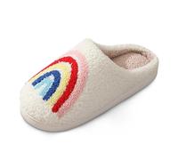 Pantoufles en Peluche Femme Homme d'hiver Chaude Chaussons Maison Intérieur et Extérieur de Noël Slippers 2026