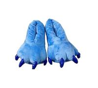 Pantoufles en peluche pour adultes - Monstre Paw Claws - Bleu