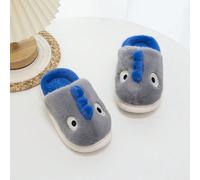Pantoufles en peluche pour enfants, Design de dinosaure de dessin animé mignon, pantoufles chaudes d'intérieur/extérieur pour enfants, automne et hiver EUR24-25,EUR26-27,EUR28-29,EUR30-31,EUR32-33,EUR