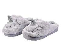 Pantoufles Enfant Fantaisie Chaleur Et Confort 9215 Licorne Gris