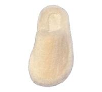 Pantoufles épaisses et chaudes en fourrure pour l'hiver | Tissu en velours, protection des orteils, construction épaisse et chaude, jolie texture fourrure, blanc, taille 36-41