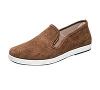 Pantoufles et mocassins pour homme - Confortables - Chaussures plates à enfiler - Chaussures en cuir - Semelles souples - Chaussures basses - Chaussures d'été - Chaussures de loisirs - Chaussures de