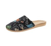 Pantoufles Femme Confortable,Pantoufle Femme Hiver Chaud Fermé Chausson Halloween Grande Taille ImpriméEs AntidéRapantes Slippers Couple Coton Lin Douces pour L'Automne Et l'hiver