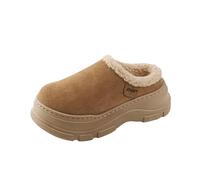 Pantoufles Femme Doux, Pantoufles Femme Confortable à Semelles Épaisses L'Intérieur Et L'Extérieur Doublées en Polaire Elles sont Faciles à Enfiler Se Détendre à La Maison