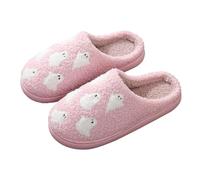 Pantoufles Femme Halloween Noël Chaussons De Maison Confortables Antidérapantes Chauds Polaire Mémoire De Forme Pantoufles en Peluche pour L'intérieur Automne Et Hiver 40