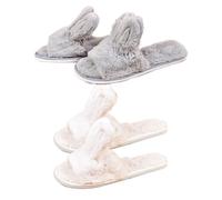 Pantoufles Femme - OZABI - CASA & CO - Confortable - Humoristique - Pack de 2 lapins 36/38