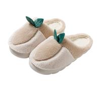 Pantoufles fermées antidérapantes pour femme, automne, hiver, confortables
