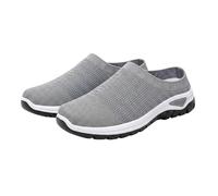 Pantoufles fermées en maille avec semelle intérieure pour femme | Chaussures de jardin antidérapantes, respirantes, légères, ouvertes à l'arrière