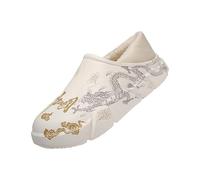 Pantoufles fermées pour homme et femme - Antidérapantes - Style chinois - Confortables - Doublure chaude - Chaussures de loisirs - Pour l'intérieur et l'extérieur, beige, 44 EU