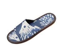 Pantoufles Hérisson de style Henri pour intérieur et extérieur, lavables, légères, à enfiler à bout ouvert pour fête, voyage, invités, sandalias deportivas para mujer, Henri Style Hérisson Bleu Indigo