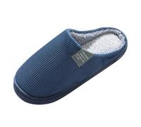 Pantoufles Homme Claquettes Chausson Femme Ete Pour Claquette Tongue Hommes Confortable Hiver Mules Cuir Chaussures Pieds Larges Tongues Pantoufle Chaussons Semelle Feutre Mens Slippers,Marine-3,42