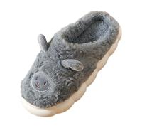 Pantoufles Homme Femme Mules Cuir Chaussons Semelle Feutre Claquette Chausson Hiver Chaussures Pieds Larges Femmes Hommes Tongue Confortable Pour Claquettes Ete Pantoufle Mens Slippers,Grey-2,43