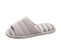 Pantoufles Homme Hiver Claquettes Confortable Mules Femmes Hommes Chausson Femme Ete Tongues Claquette Cuir Mens Slippers Pour Tongue Chaussons Semelle Feutre Chaussures Pieds Larges,Argent-2,44