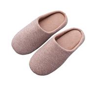 Pantoufles Homme Hiver Pantoufles en fourrure douce for hommes et femmes, chaudes, douces, plates, antidérapantes, coton, for couples, chaussures d'automne d'hiver, for chambre à coucher(E,37-38)