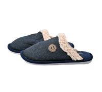 Pantoufles Homme Premium - OZABI - MU7130 - Velours Carreau - Marine 44