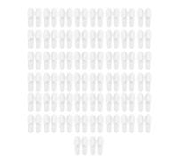 Pantoufles jetables, pantoufles blanches antidérapantes unisexes Spa invité en vrac doux et confortable pour la maison, l'hôtel ou le voyage 50 paires