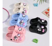 Pantoufles Kawaii Sanrio pour enfants, Hello Kitty, dessin animé, mignonnes, pour la maison, la salle de bain, antidérapantes, sandales, jouets pour filles beige