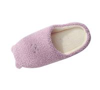 Pantoufles mignonnes pour femme - Chaussons unisexes avec oreilles - Jolis chaussons d'hiver amusants - Doux et confortables - Chaussures d'intérieur antidérapantes - Doublure en fausse fourrure