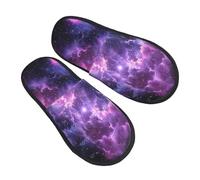 Pantoufles Nebula Star pour homme et femme - Antidérapantes - Confortables - Mousse à mémoire de forme - Pour chambre à coucher, voyage, multicolore, 8/11 UK Men/ 9.5/11.5 UK Women