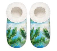 Pantoufles Ocean Beach House pour homme et femme en mousse à mémoire de forme, multicolore, 37.5/38.5 EU