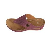 Pantoufles orthopédiques pour femme - Tongs ouverts - Bout ouvert - Sandales pour femme - Pantoufles épaisses - Sandales d'été - Sandales de plage - Sandales de marche - Pantoufles de vacances