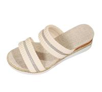 Pantoufles orthopédiques pour l'été - Espadrilles à bout ouvert - Chaussures d'été à plateforme - Confortables - Respirantes - Chaussures de randonnée décontractées - Chaussures de plage légères et