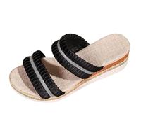 Pantoufles orthopédiques pour l'été - Espadrilles à bout ouvert - Chaussures d'été à plateforme - Confortables - Respirantes - Chaussures de randonnée décontractées - Chaussures de plage légères et