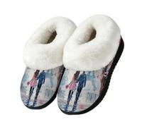 Pantoufles Paris Tour Eiffel Bottes Chaussons Intérieur Extérieur Maison Chaussures, multicolore, 41/42 EU