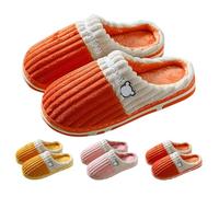 Pantoufles patchwork pour chambre à coucher pour femme - Lavables - Coupe classique - Sliders simples pour l'hiver et l'intérieur - Confortables - Chaudes - Jolies pantoufles imprimées avec semelle