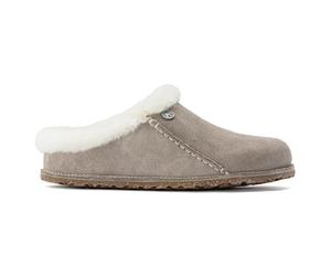 Pantoufles peau lainée Birkenstock Zermatt Premium Gris 45 Étroit