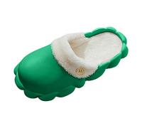 Pantoufles Peluche Pour Femme Chaudes Chaussons En Mousse Avec Semelle Antidérapante Pantoufles D’Intérieur Bout Fermé Chaussons Slip On Pour Intérieur Et Extérieur, Peut Être Porté En Toutes Saisons