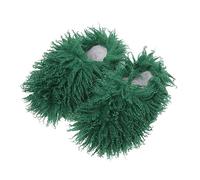 Pantoufles Peluche pour Femme Douces Pantoufles D’Intérieur À Poils Longs Et Moelleux Chaussons Décontractés Drôles Et Soft Chaussons Slip on Cadeaux pour Femmes, Maman, Petite Amie, Dames