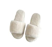 Pantoufles Peluche Pour Femme Douillettes Chaussons Décontractés Couleur Unie Pantoufles En Mousse À Mémoire En Polaire Chaussons Bout Ouvert Respirant Pour Automne Hiver, Chambre, Salle, Maison